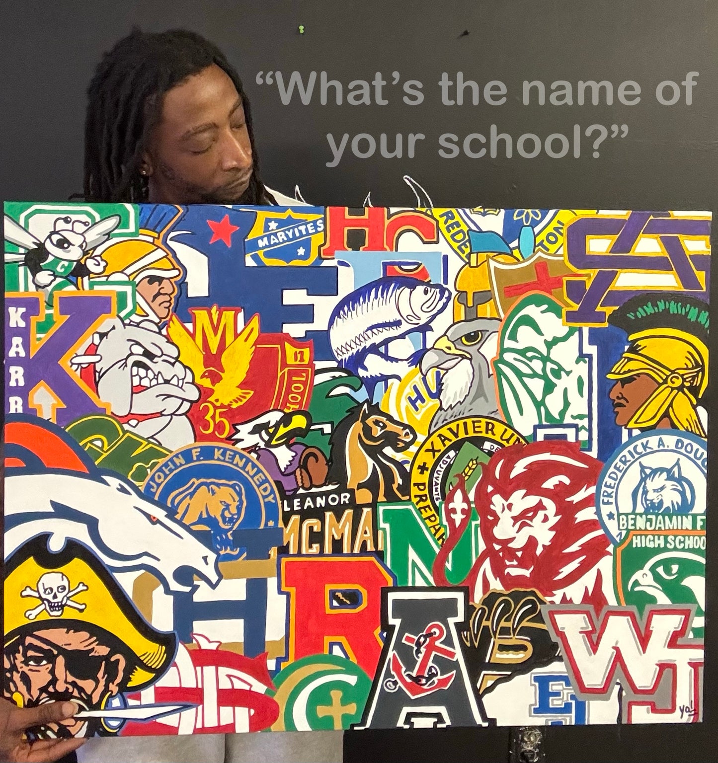 “What’s the name of your school?” Print